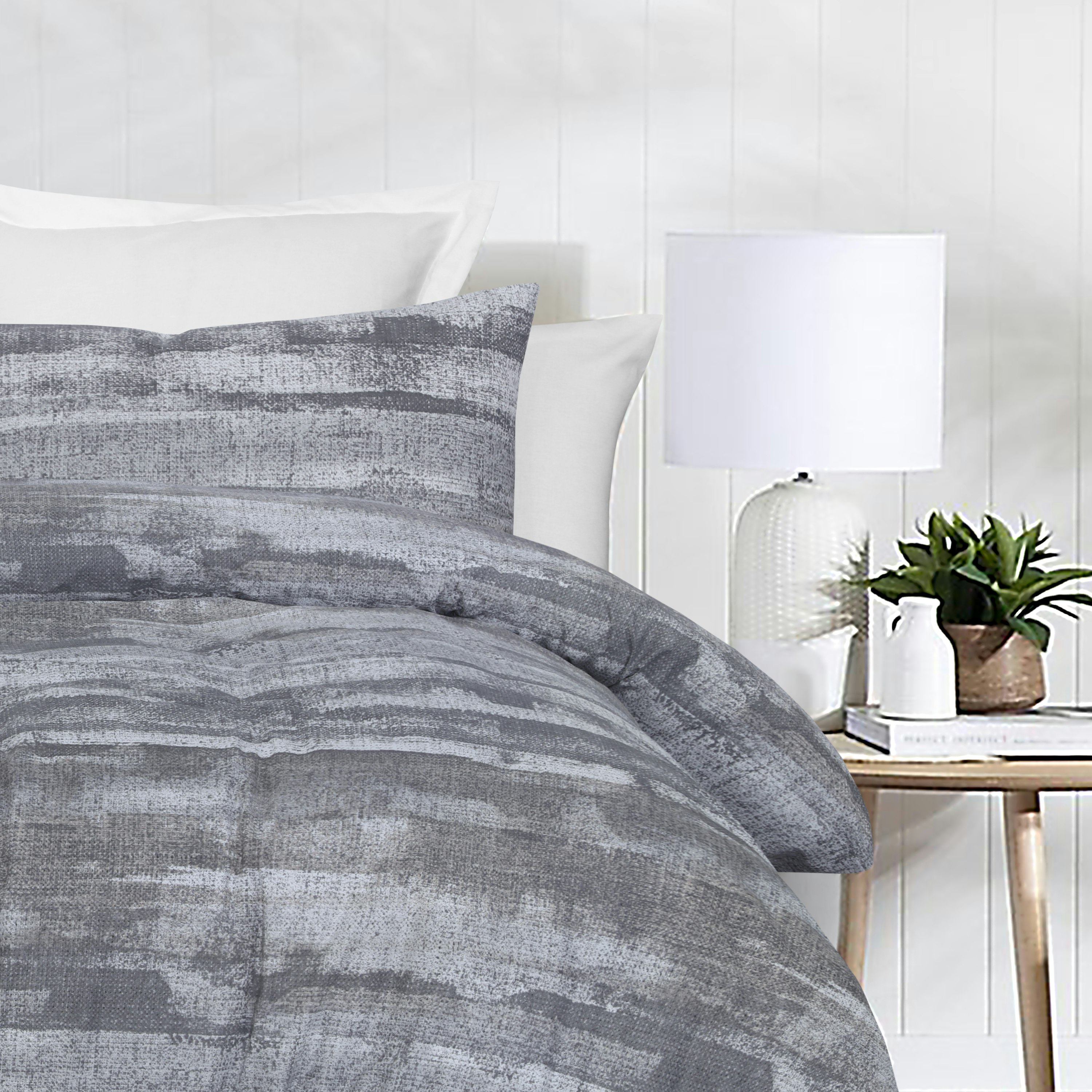 Charcoal Grey-Premium 100% Cotton Quilt Cover Set