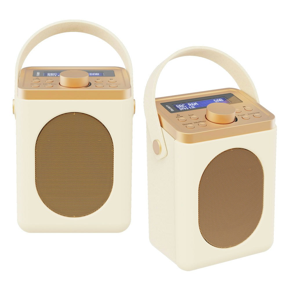 Majority Little Shelford Bluetooth & DAB Radio with Bluetooth-Cream-2PK