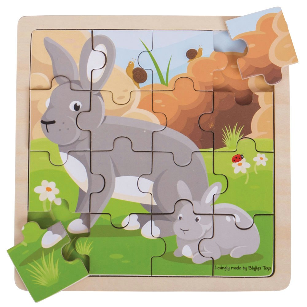 Bigjigs Toys Rabbit & Kitten Puzzle