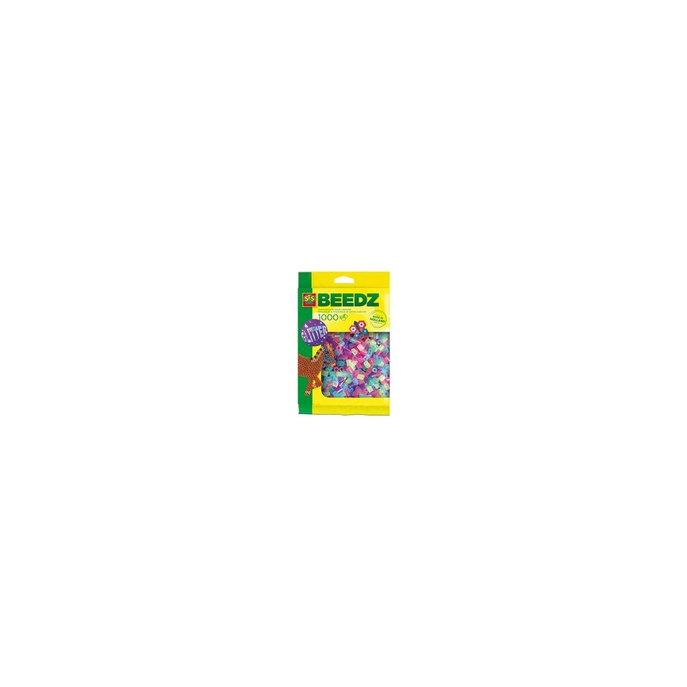 SES Creative Iron On Beads 1000 Mix Glitter