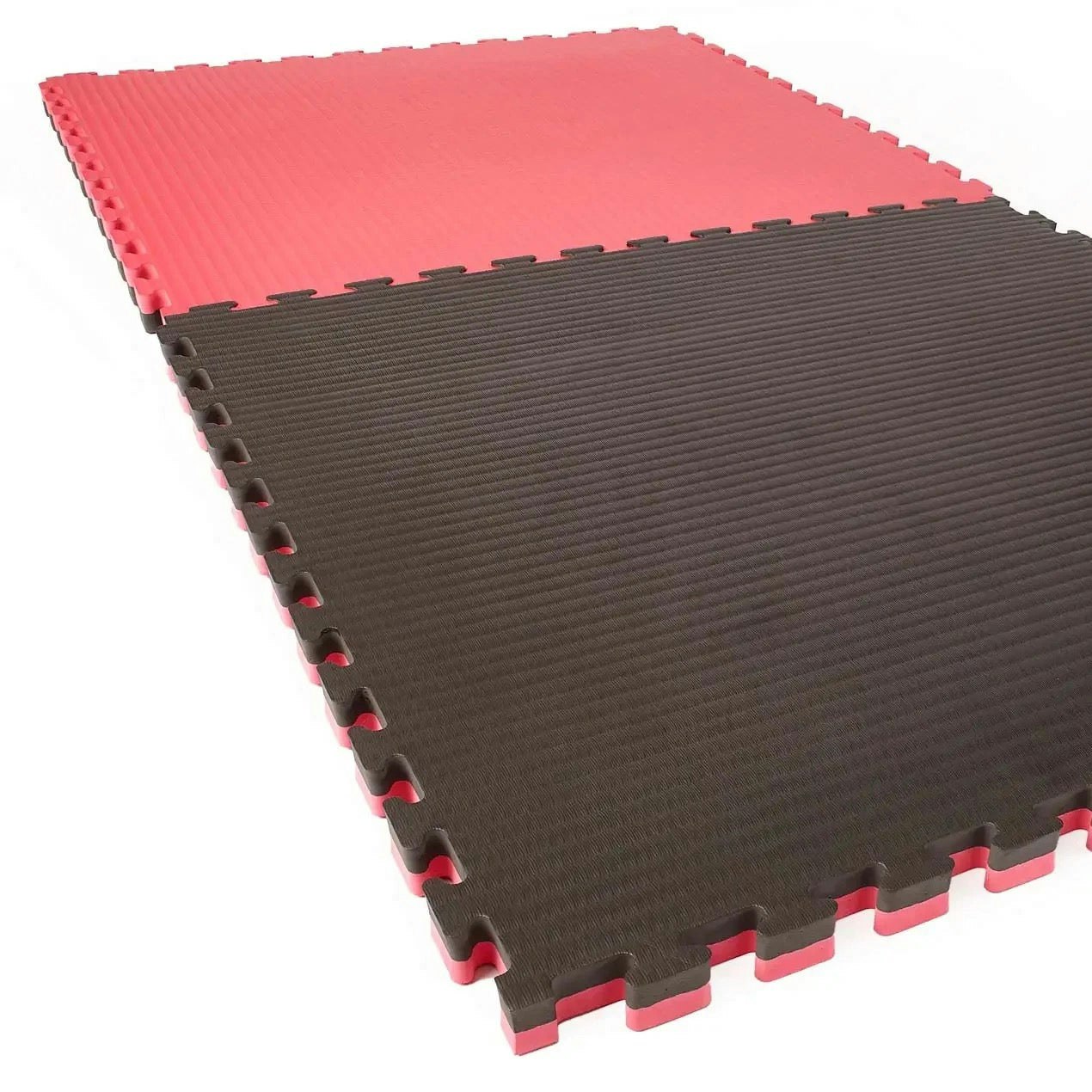 5 x 40mm EVA Foam Jigsaw Interlocking Floor Tile Mat 1m x 1m BLACK / RED