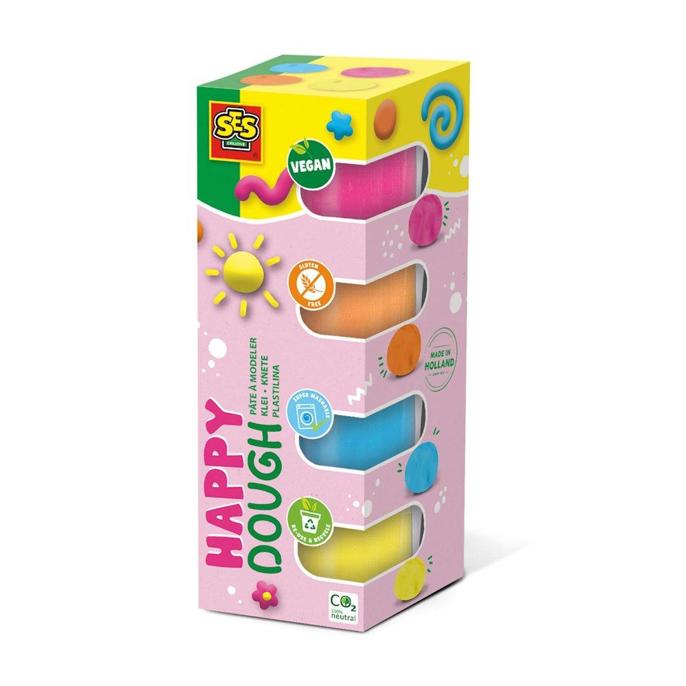 SES Creative Feel Good Dough - Happy (4x90g)