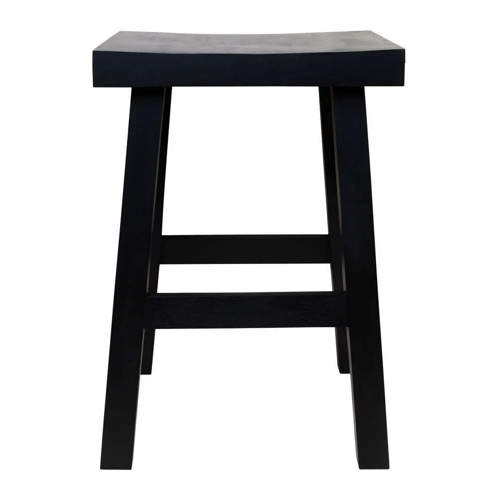 J.Elliot Carey 35x51cm Wooden Stool Home Furniture Kitchen Chair/Seat Black J.Elliot Carey 35x51cm Wooden Stool Home Furniture Kitchen Chair/Seat Black