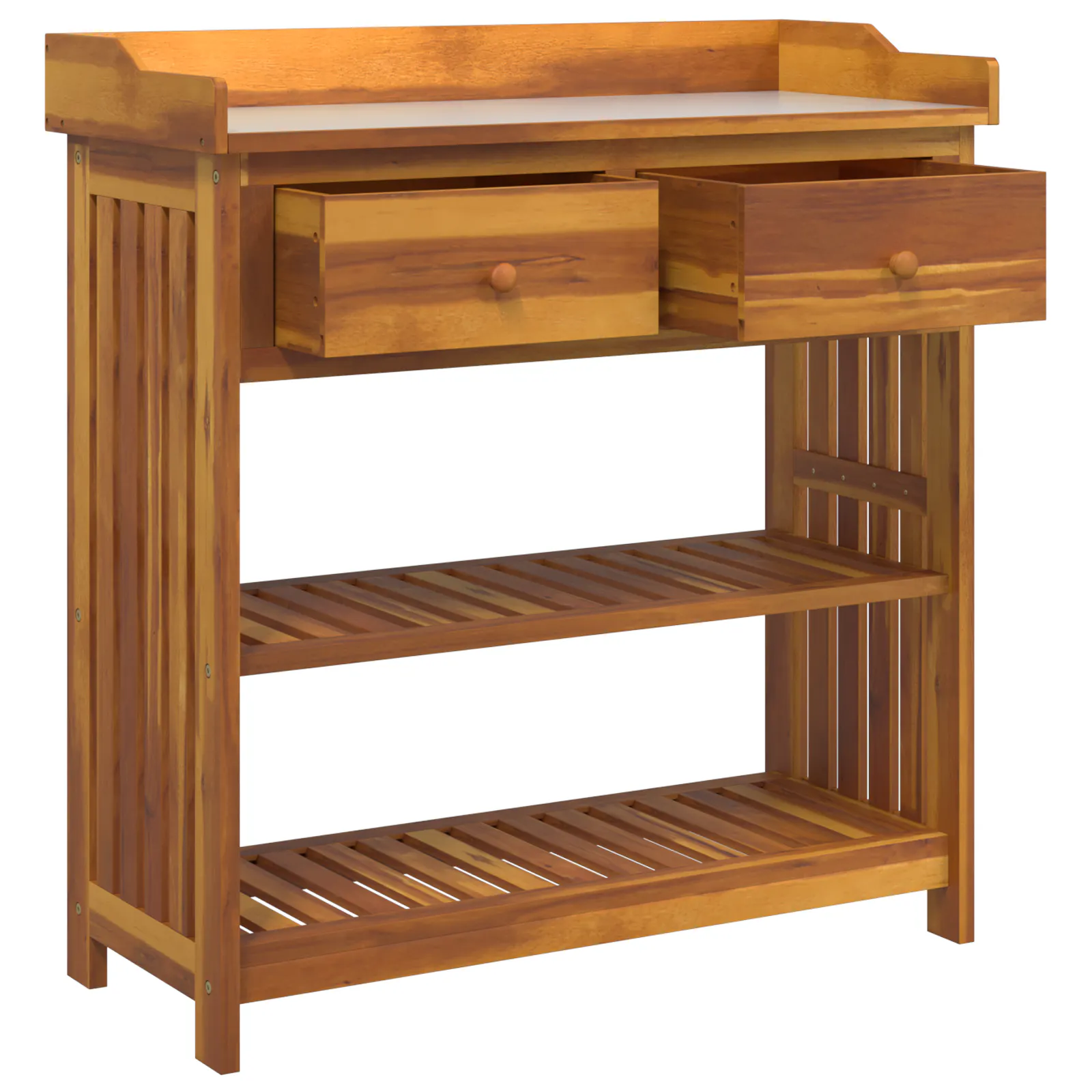 Garden Cabinet Brown 78 x 36.5 x 78cm Solid acacia wood 42001367