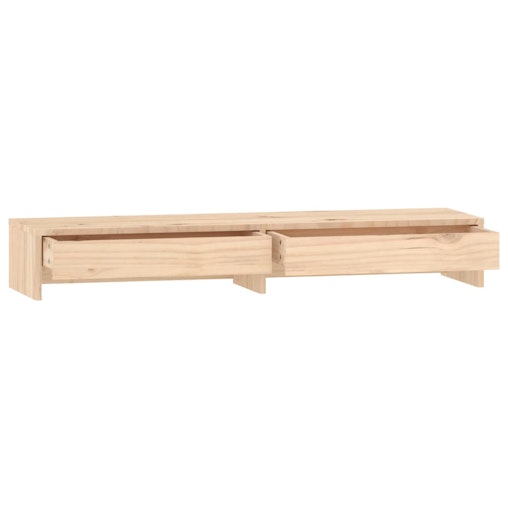 vidaXL Monitor Stand 100x27x15 cm Solid Wood Pine vidaXL Monitor Stand 100x27x15 cm Solid Wood Pine