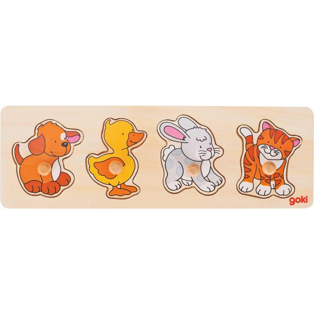 Goki Lift-out Puzzle, Dog, Duck,...
