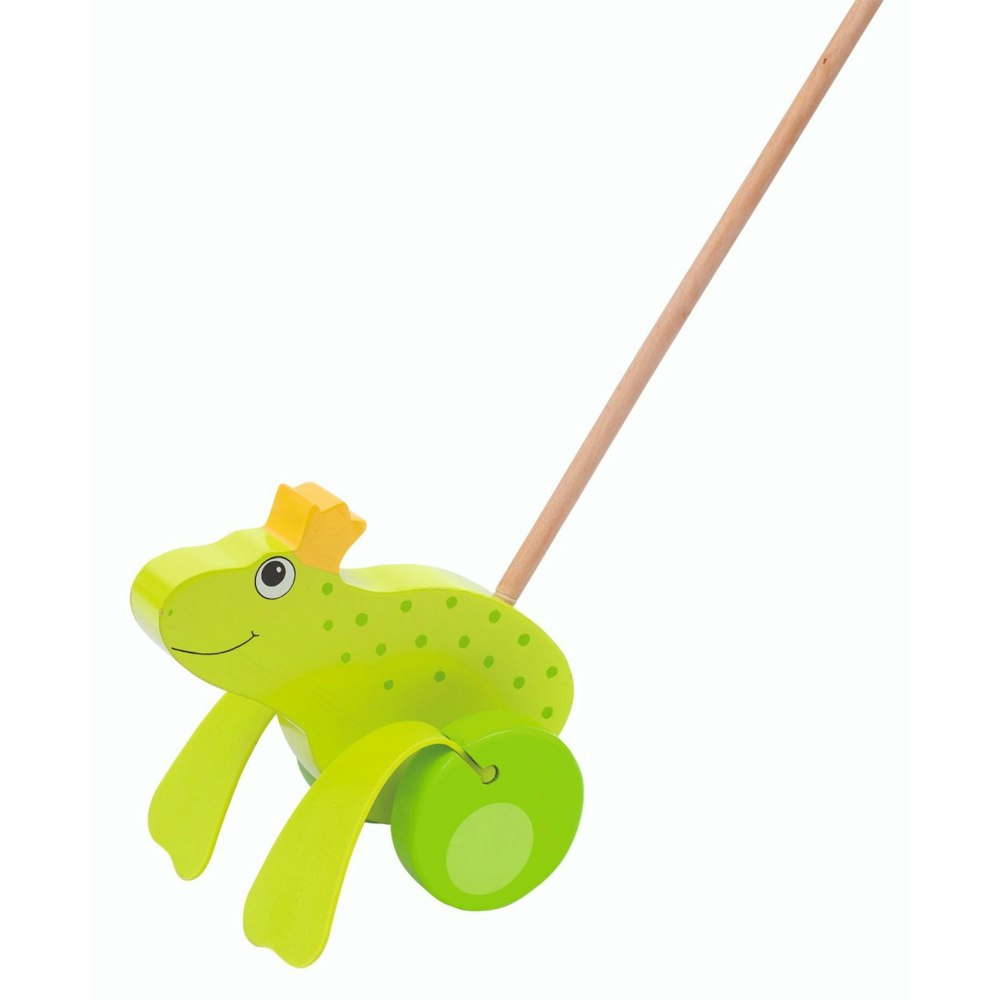 Goki Push-along Animal - Frog King