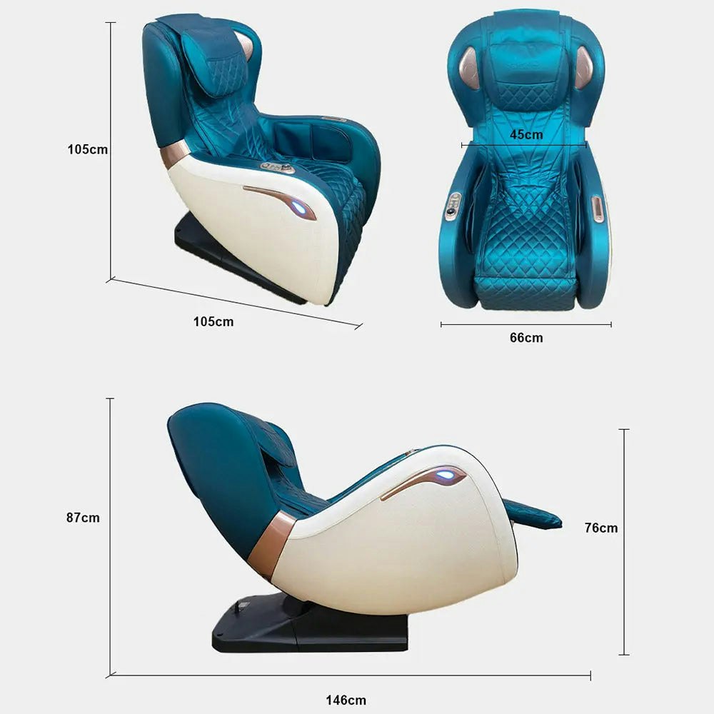 Mason Taylor MC-616 SL Track Massage Chair Zero Gravity PU Leather - Green