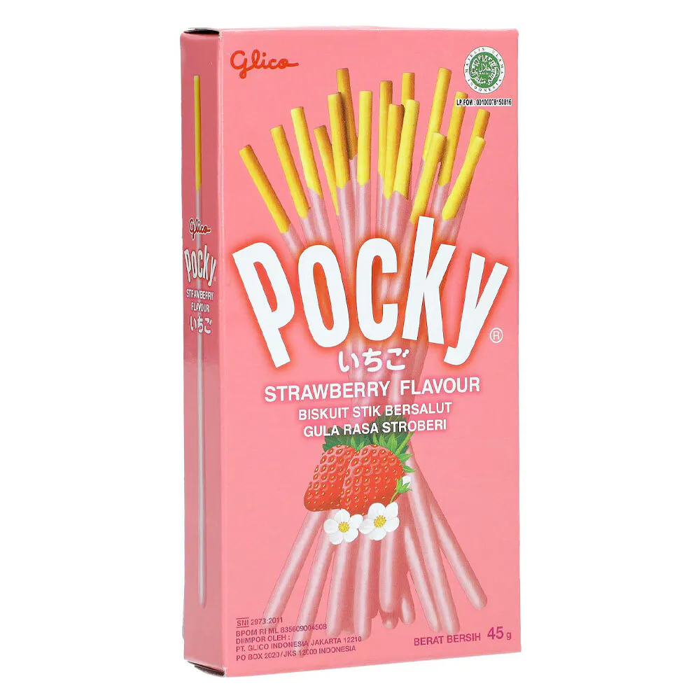 Glico 45g Pocky Stick Strawberry Biscuits Sweet/Snack/Treat Confectionery