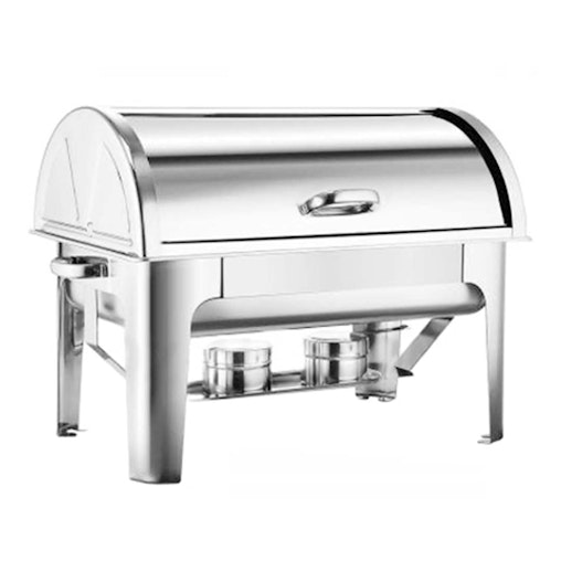 SOGA 4X 4.5L Dual Tray Stainless Steel Roll Top Chafing Dish Food Warmer SOGA 4X 4.5L Dual Tray Stainless Steel Roll Top Chafing Dish Food Warmer