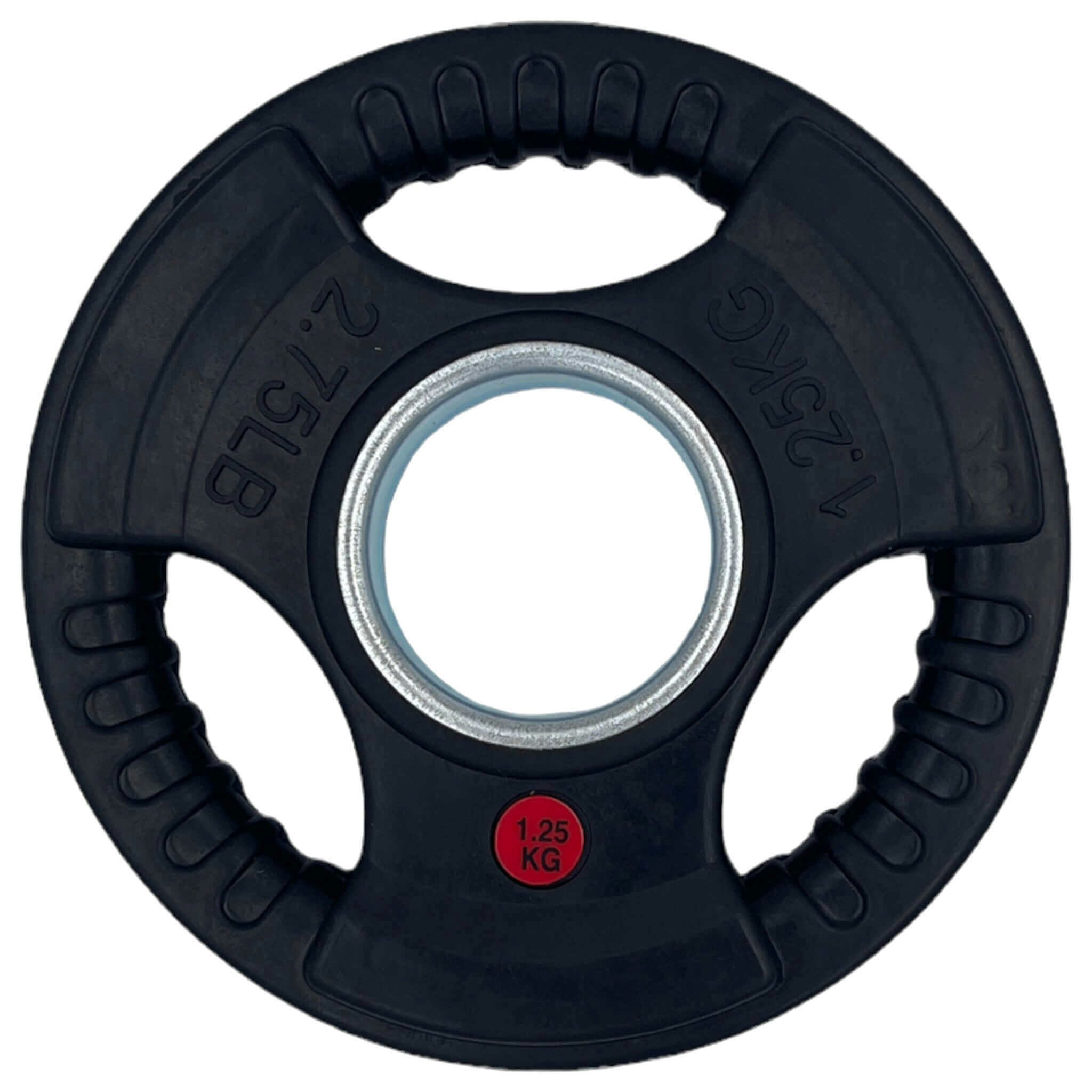 4 x 1.25kg Rubber Tri-grip Weight Plates Type-O