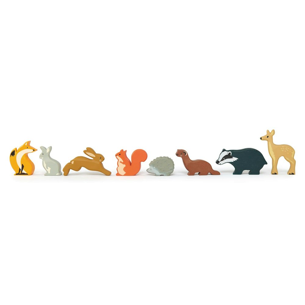 Tender Leaf Toys 8 Woodland Animals & Shelf
