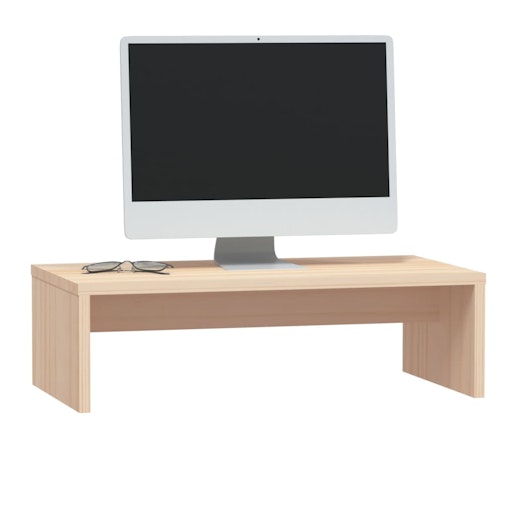vidaXL Monitor Stand 50x27x15 cm Solid Wood Pine vidaXL Monitor Stand 50x27x15 cm Solid Wood Pine