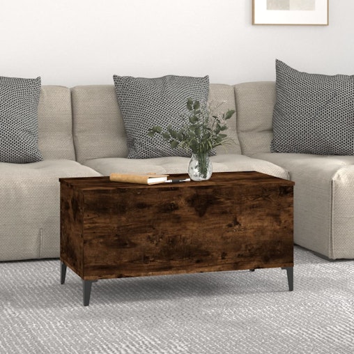 NNEVL Coffee Table Smoked Oak 90x44.5x45 cm Engineered Wood NNEVL Coffee Table Smoked Oak 90x44.5x45 cm Engineered Wood