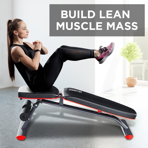 Powertrain Home Gym Bench Adjustable Flat Incline Decline FID 250KG Load Powertrain Home Gym Bench Adjustable Flat Incline Decline FID 250KG Load