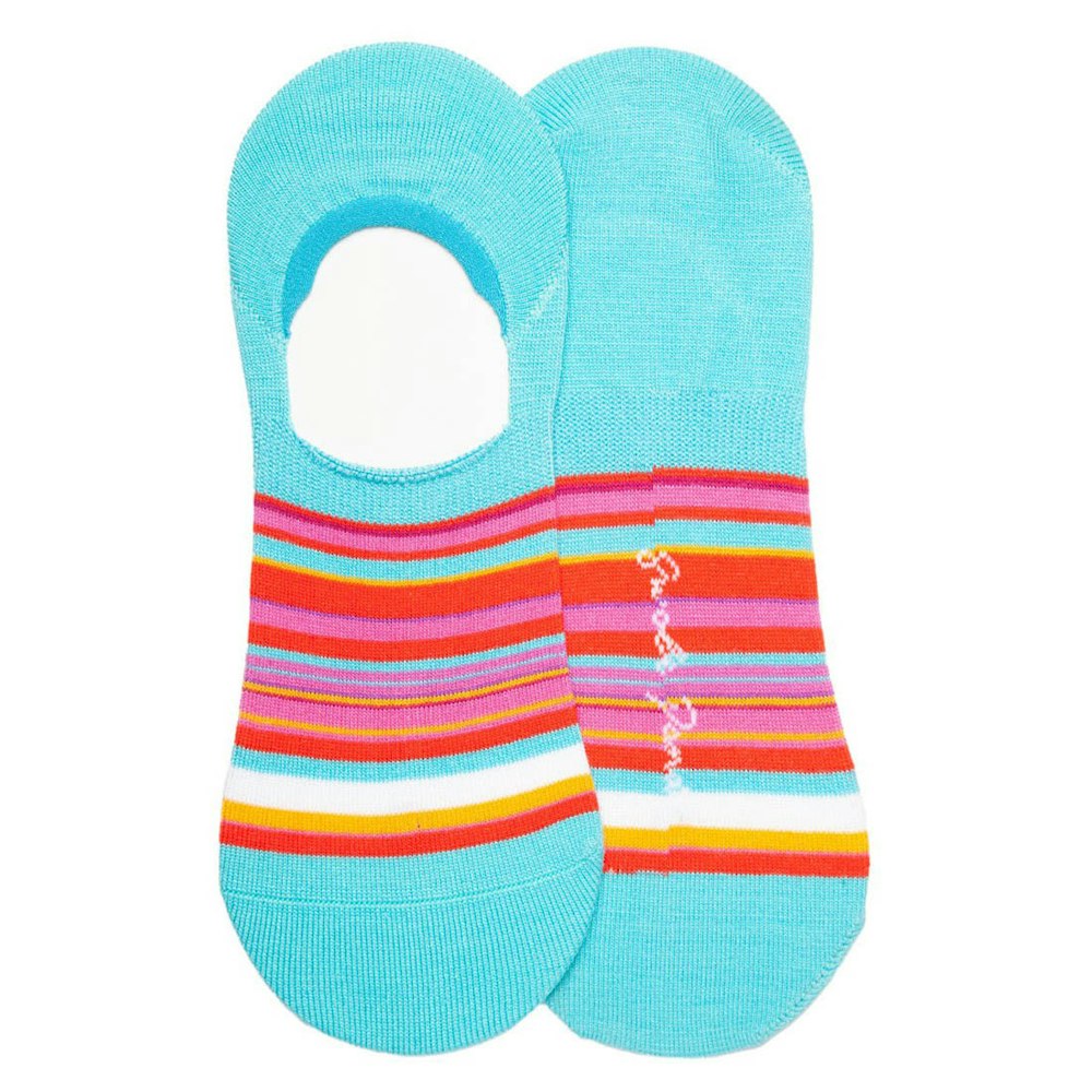 Swole Panda Narrow Pink Striped "no-show" Bamboo Socks