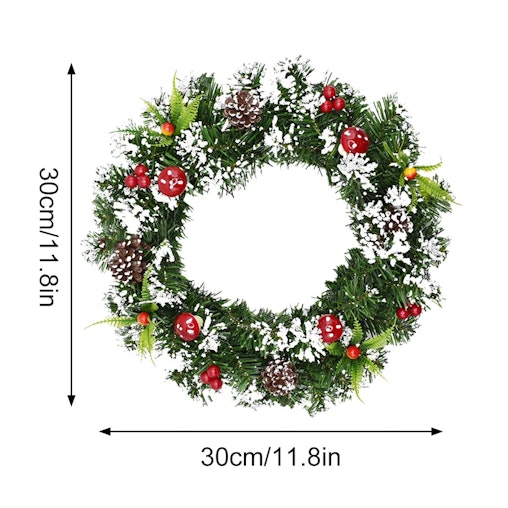 NNEOBA Christmas Wreath for Front Door Seasonal Decor image number null
