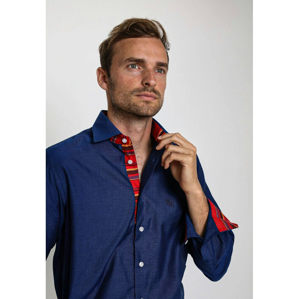 Koy Clothing Navy Oxford Shirt - Mara