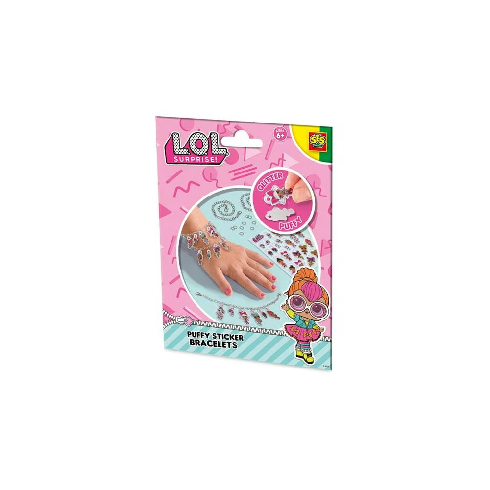 SES Creative L.o.l. - Puffy Sticker Bracelets