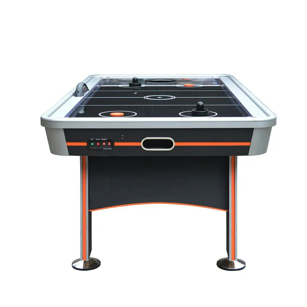 MACE 7FT Air Hockey Table With LED Light - Black and Orange