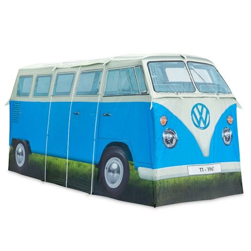 Volkswagen 398cm Camper Van Replica 4-People Tent Outdoor Camping Roof Dove Blue image number null