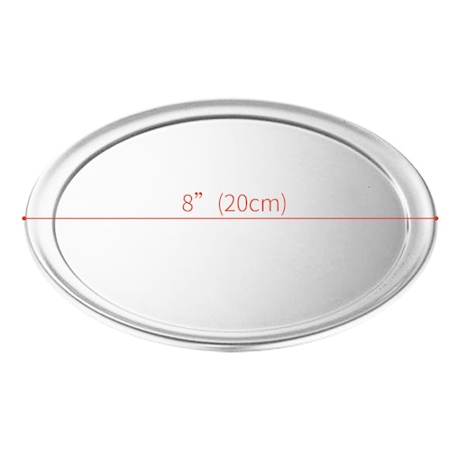 SOGA 8-inch Round Aluminum Steel Pizza Tray Home Oven Baking Plate Pan SOGA 8-inch Round Aluminum Steel Pizza Tray Home Oven Baking Plate Pan