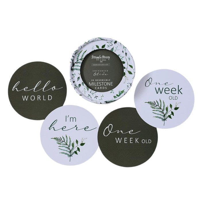 Enchanted & Olive Reversible Baby Milestone Cards