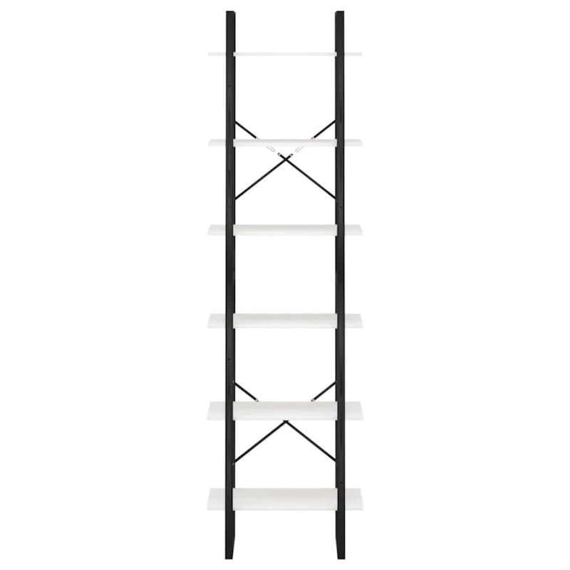 NNEVL Storage Shelf White 60x30x210 cm Solid Pine Wood image number null