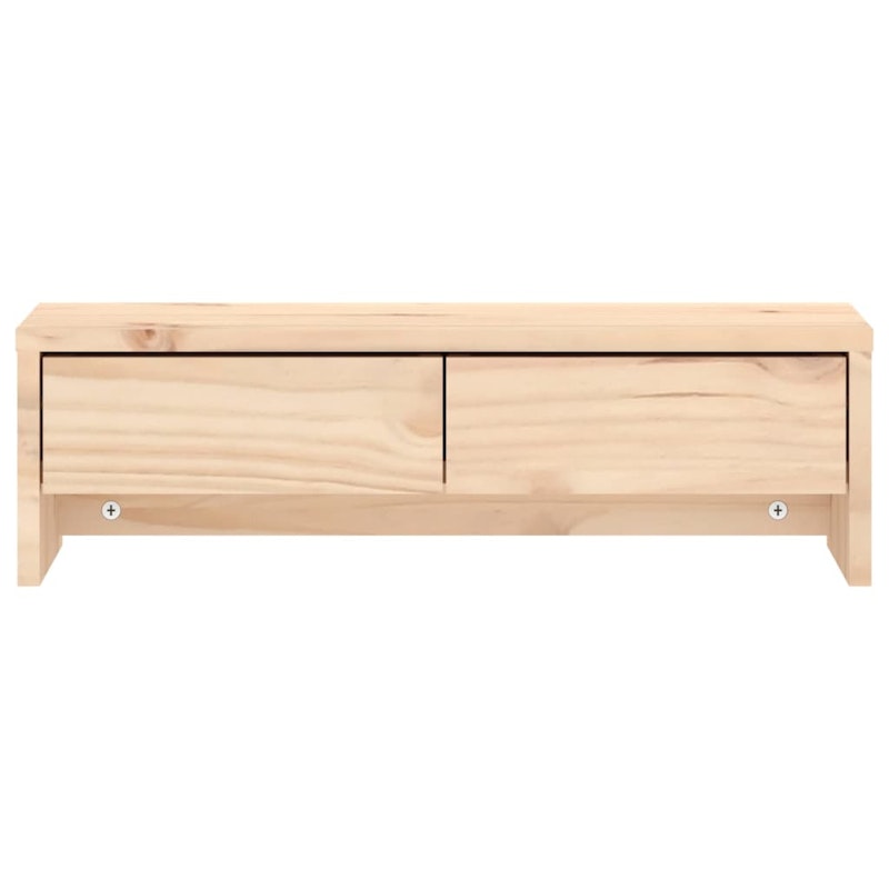 vidaXL Monitor Stand 50x27x15 cm Solid Wood Pine image number null