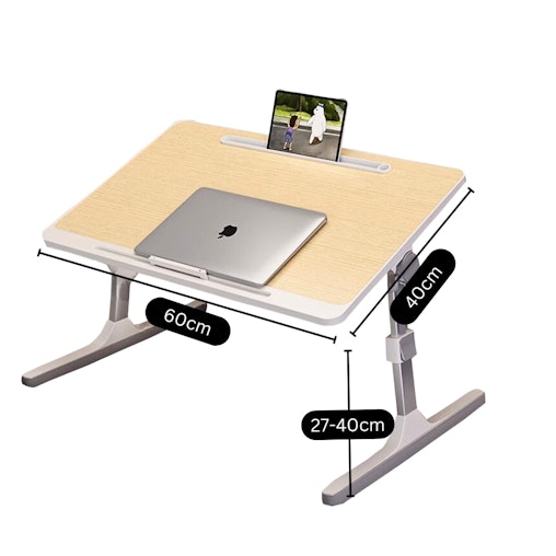 SOGA 60X40cm Wood Small Laptop Bed Portable Foldable Study Table Adjustable SOGA 60X40cm Wood Small Laptop Bed Portable Foldable Study Table Adjustable