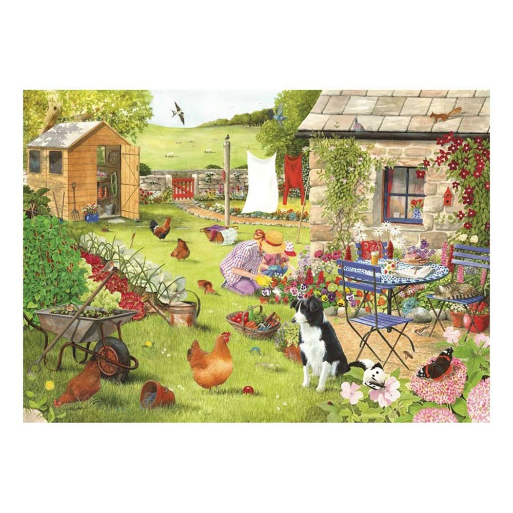 The House of Puzzles Grandma's Garden - Big 500 Piece Jigsaw Puzzle
