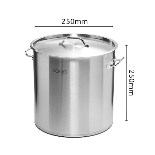 SOGA Dual Burners Cooktop Stove 21L Stainless Steel Stockpot 30cm and 30cm Induction Casserole SOGA Dual Burners Cooktop Stove 21L Stainless Steel Stockpot 30cm and 30cm Induction Casserole