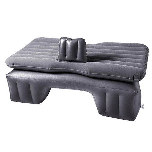 SOGA Inflatable Car Mattress Portable Travel Camping Air Bed Rest Sleeping Bed Grey image number null