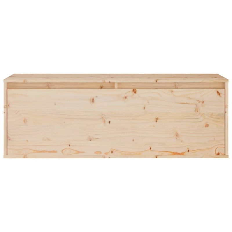 NNEVL Wall Cabinet 100x30x35 cm Solid Wood Pine image number null