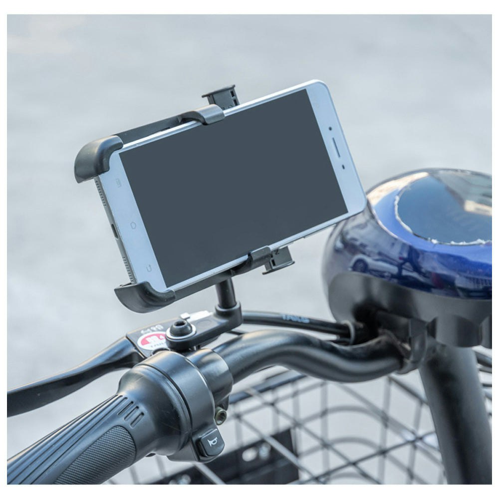 AKEZ Bicycle Handlebar Rear View Mirror Bracket Waterproof Stainless Bracket 360 Degree Rotating E-Bike/Bicycle Accessories