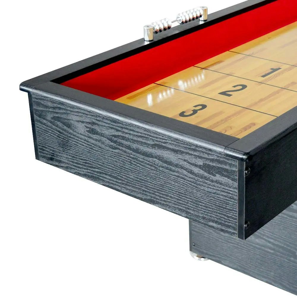 MACE S03 9FT Shuffleboard Table Black&Red