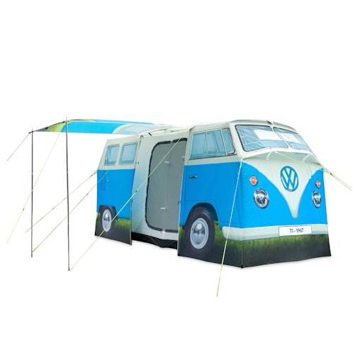 Volkswagen 398cm Camper Van Replica 4-People Tent Outdoor Camping Roof Dove Blue Volkswagen 398cm Camper Van Replica 4-People Tent Outdoor Camping Roof Dove Blue