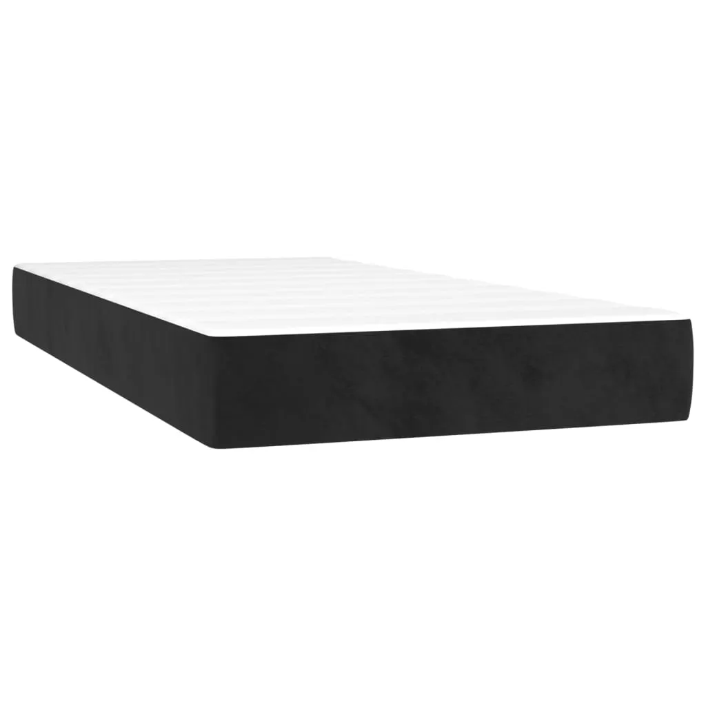 Pocket Spring Bed Mattress Black 90x190x20 cm Velvet 347710 Pocket Spring Bed Mattress Black 90x190x20 cm Velvet 347710