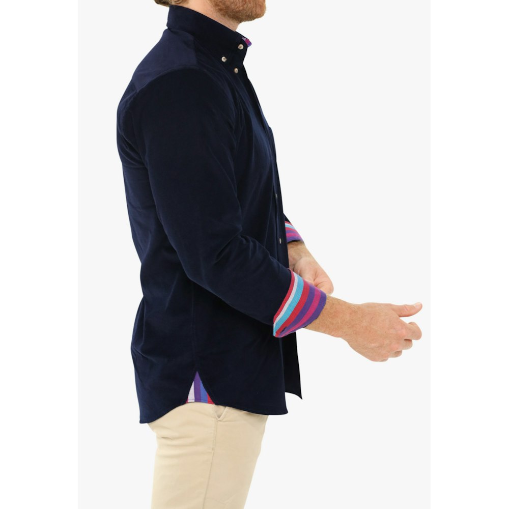 Koy Clothing Dark Navy Corduroy Shirt - Kugawana