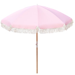 Havana Outdoors Beach Umbrella Portable 2 Metre Fringed Garden Sun Shade Shelter || Size: One Size || Colour: Dusty Rose Havana Outdoors Beach Umbrella Portable 2 Metre Fringed Garden Sun Shade Shelter || Size: One Size || Colour: Dusty Rose
