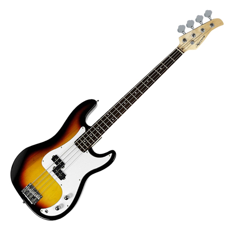 Karrera 39in Electric Guitar Bass Music 4-String Instrument Full Size Sunburst image number null