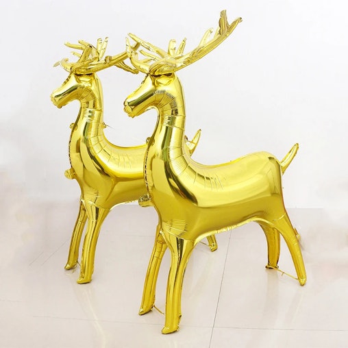 NNEOBA Christmas Elk Foil Balloons Party Decor (2pcs) image number null