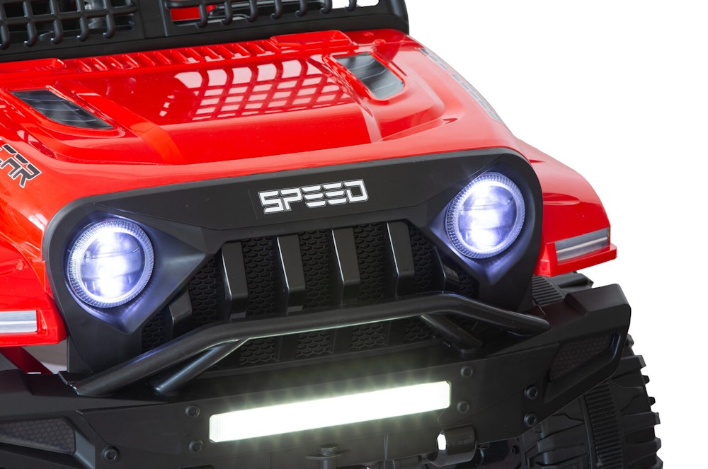 Jeep Inspired Remote Controlled Ride-on Electric Car (Red) image number null