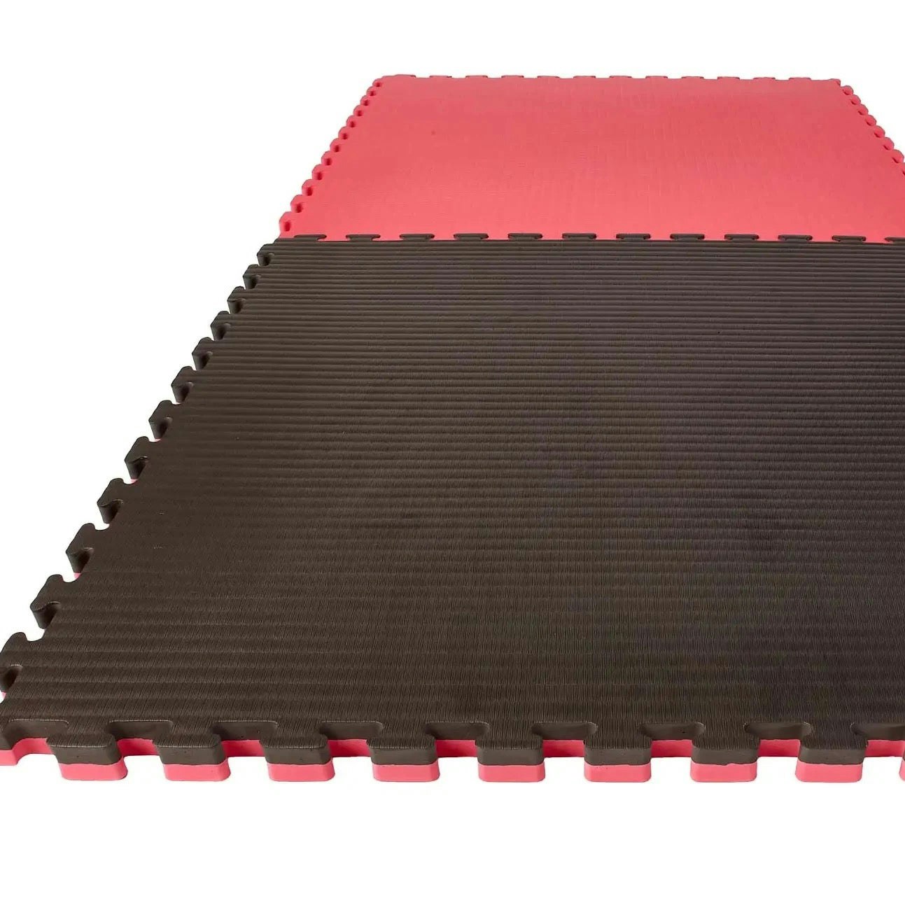 5 x 40mm EVA Foam Jigsaw Interlocking Floor Tile Mat 1m x 1m BLACK / RED