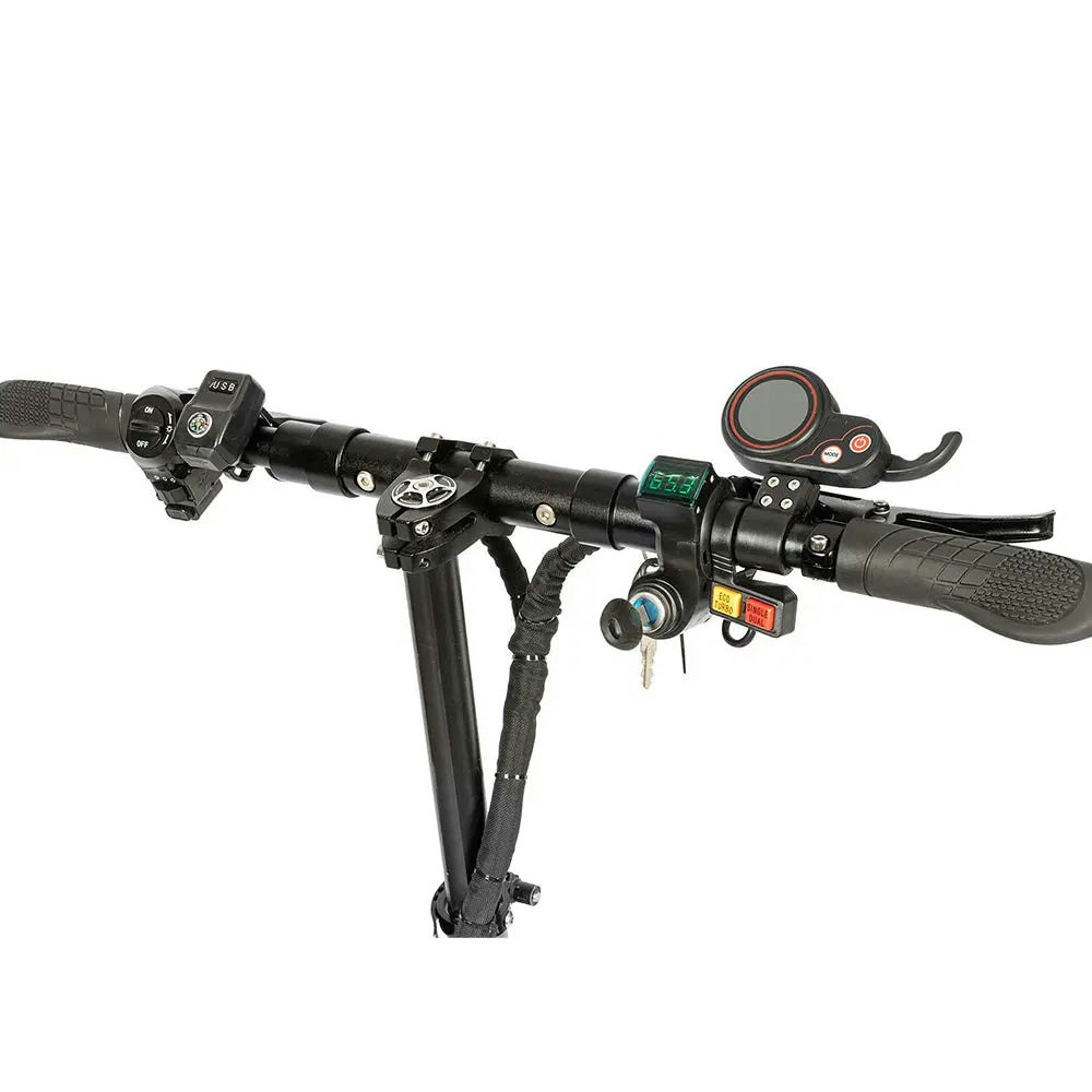AKEZ M8 60V 5600W (2800W*2) 30Ah Dual Motors Electric Scooter Foldable - Black
