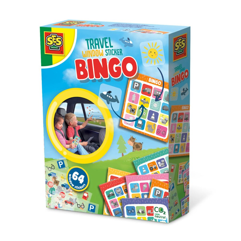 SES Creative Travel Window Sticker Bingo