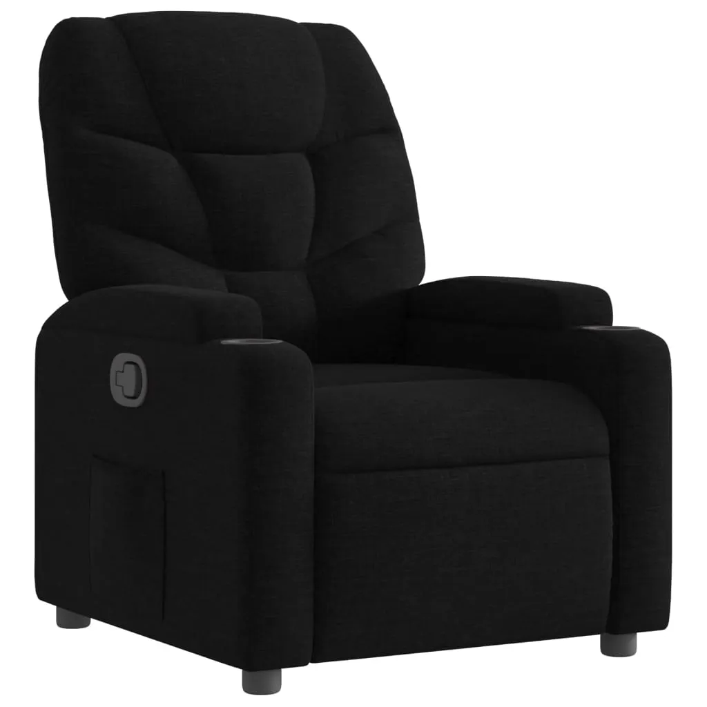 Recliner Chair Black Fabric 3205610 Recliner Chair Black Fabric 3205610