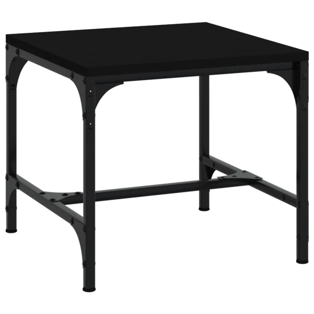 Coffee Table Black 50x50x35 cm Engineered Wood 819397 Coffee Table Black 50x50x35 cm Engineered Wood 819397