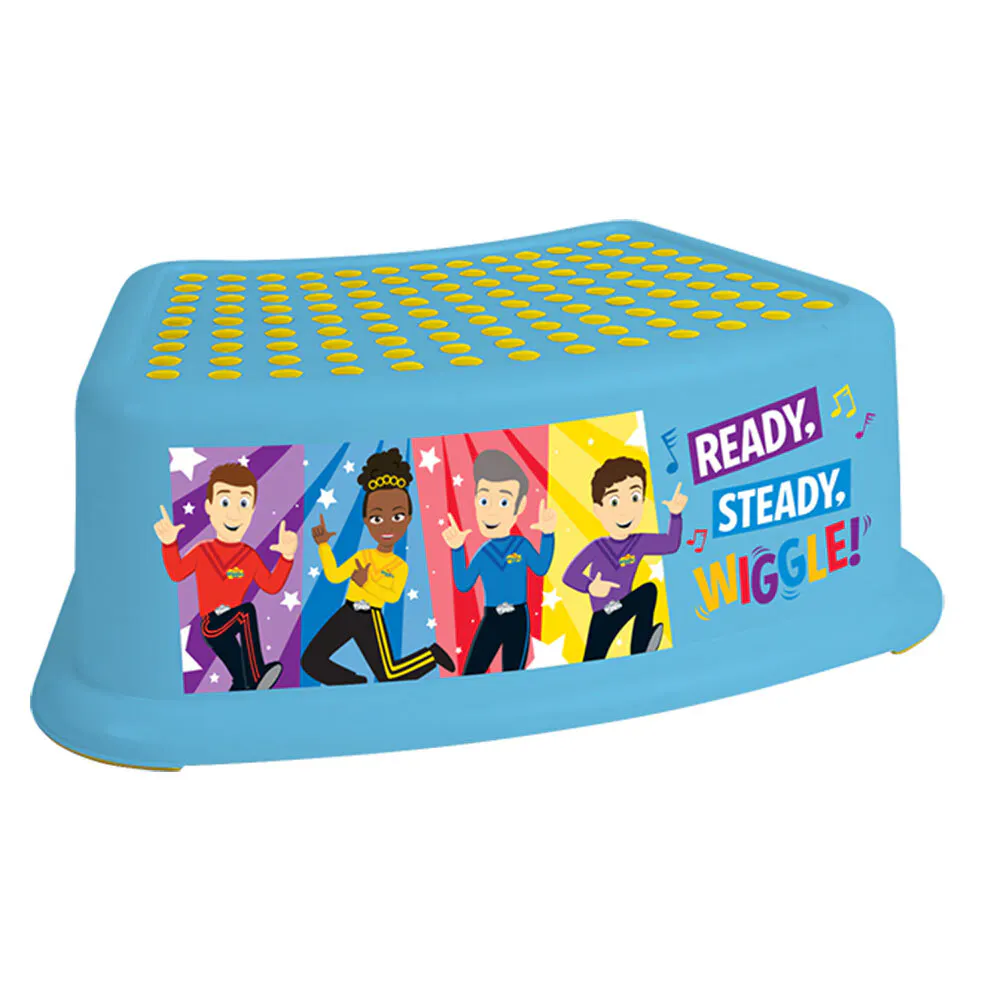 The Wiggles 38cm Bathroom Step Ladder/Foot Stool Child/Toddler/Kid Portable 2y+