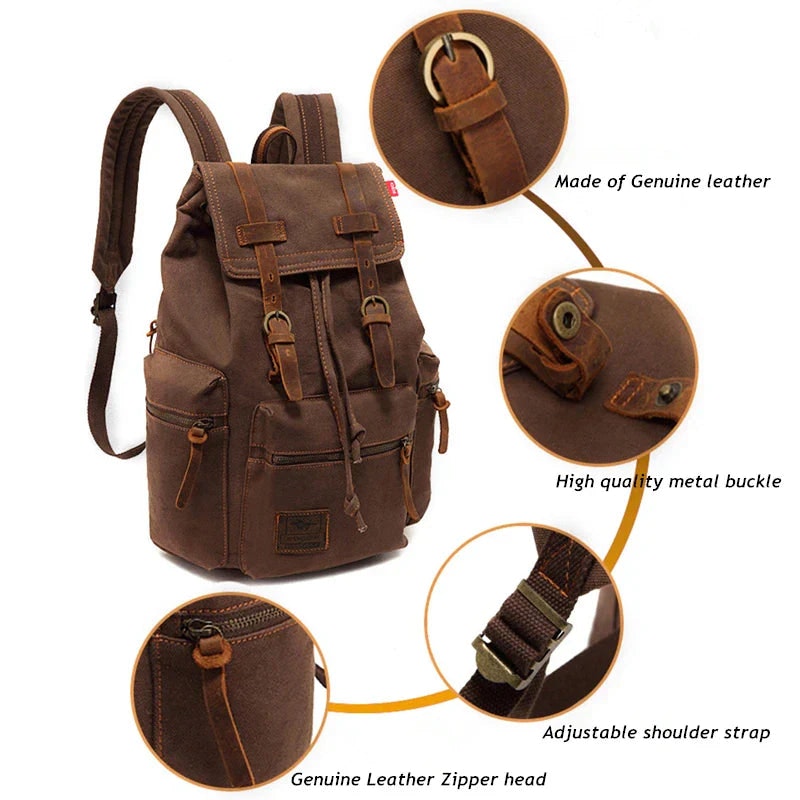 Buy NNEOBA Men s Vintage Canvas Backpack at Barbeques Galore